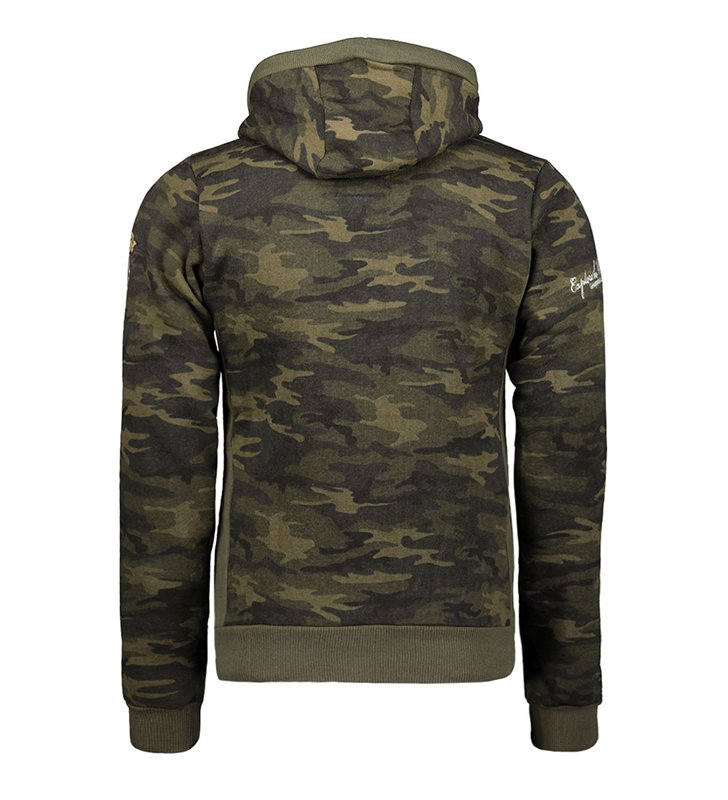 Sweat à capuche millitaire pour Homme Geographical Norway Gymclass