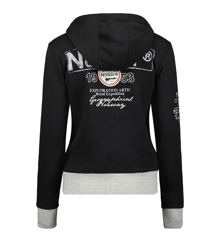 Sweat zippé à capuche pour Femme Geographical Norway Flyer