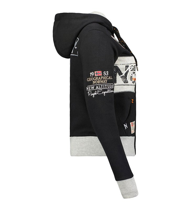 Sweat zippé à capuche pour Femme Geographical Norway Flyer