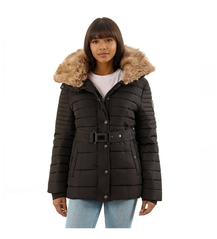 Parka Bellena Femme Geographical Norway Matelassée avec col fausse fourrure