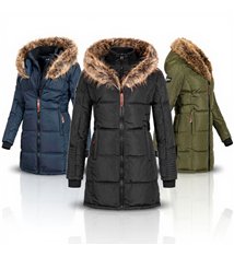 Veste parka Femme Geographical Norway Beautiful à capuche pour l\'hiver