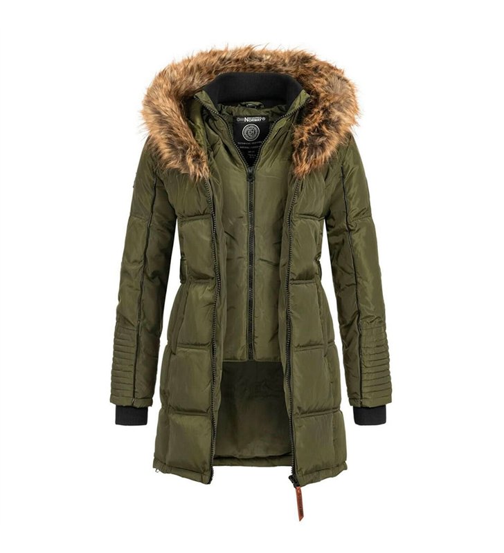 Veste parka Femme Geographical Norway Beautiful à capuche pour l'hiver