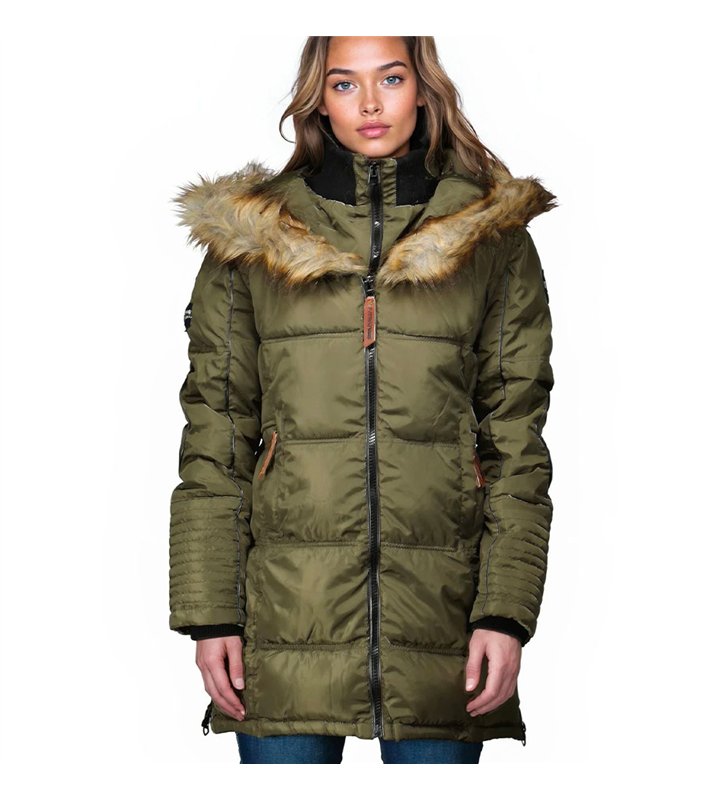 Veste parka Femme Geographical Norway Beautiful à capuche pour l'hiver