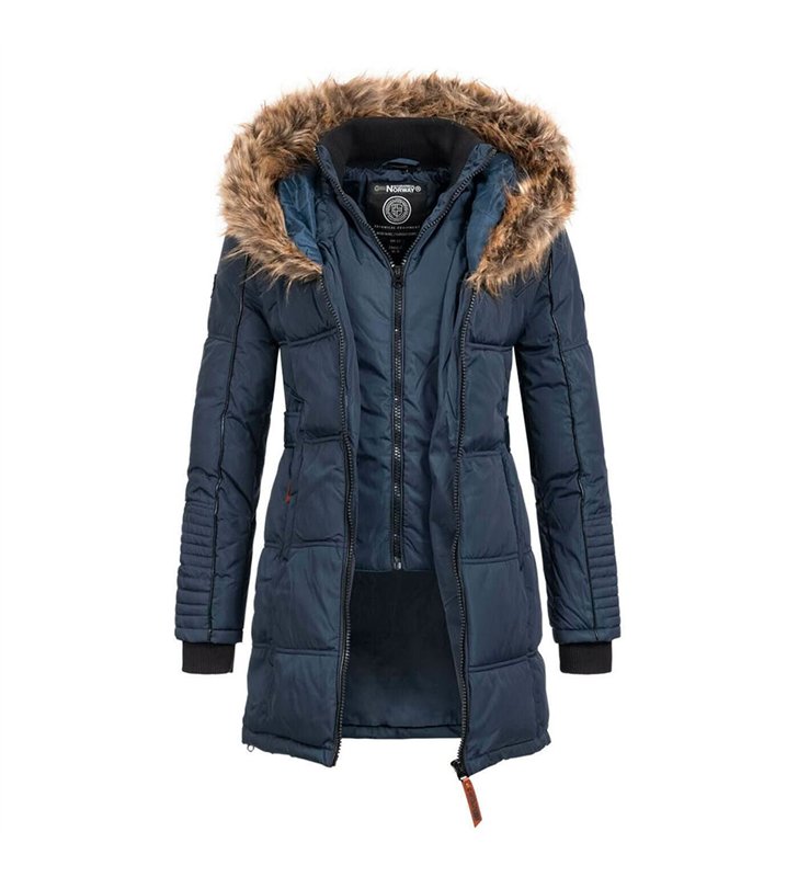 Veste parka Femme Geographical Norway Beautiful à capuche pour l'hiver