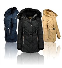 Veste parka Femme avec ceinture et capuche Geographical Norway Becky