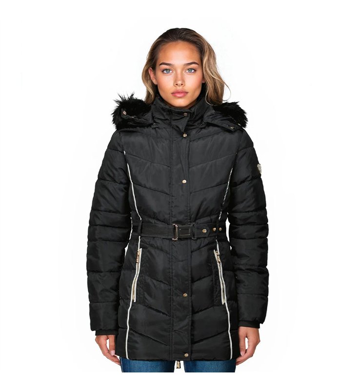 Veste parka Femme avec ceinture et capuche Geographical Norway Becky
