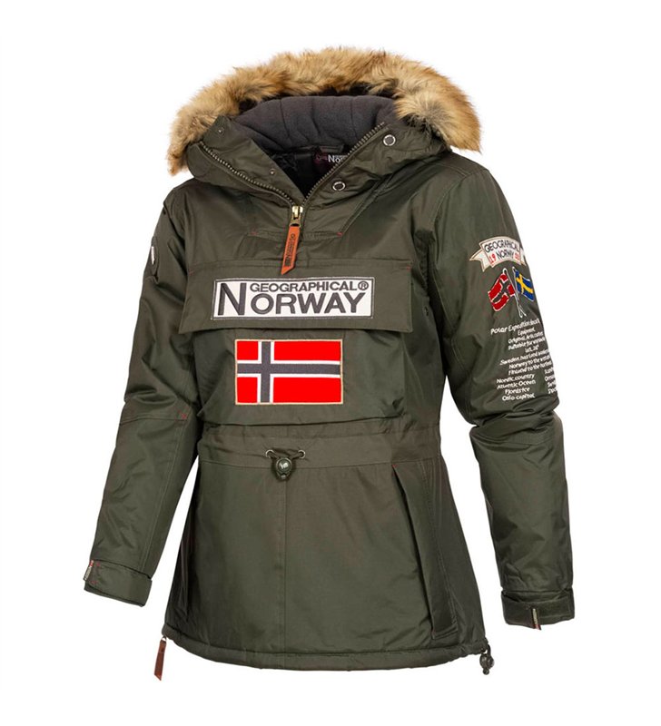 Veste parka à enfiler avec capuche pour Femme Geographical Norway Bridget