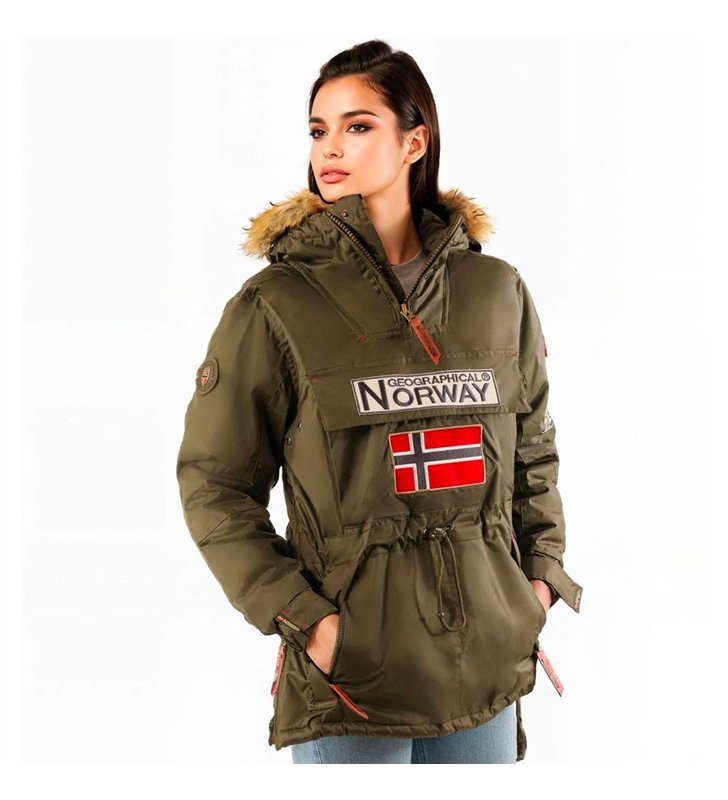 Veste parka à enfiler avec capuche pour Femme Geographical Norway Bridget