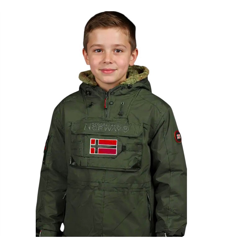 Veste parka enfant Hiver Geographical Norway Barbier a enfiler