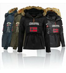 Veste parka à enfiler avec capuche pour enfant Geographical Norway Barman