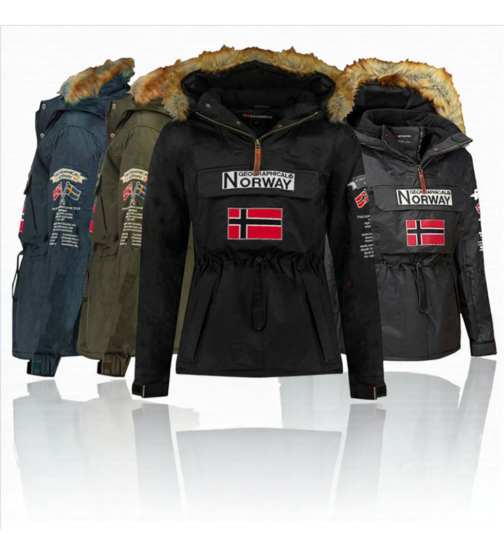 Veste parka à enfiler avec capuche pour enfant Geographical Norway Barman