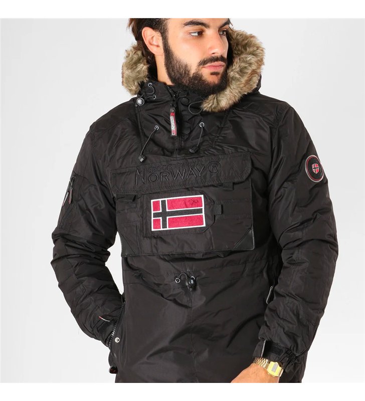 Veste parka à enfiler Homme Geographical Norway Barbier pour l'hiver