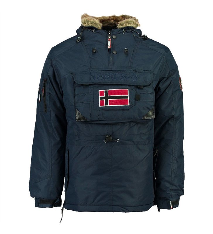 Veste parka à enfiler Homme Geographical Norway Barbier pour l'hiver