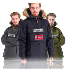 Veste parka à enfiler avec capuche pour Homme Geographical Norway Barman