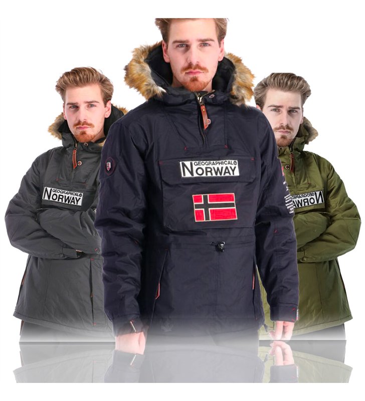 Veste parka à enfiler avec capuche pour Homme Geographical Norway Barman