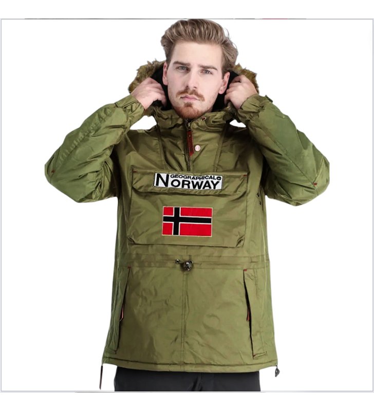 Veste parka à enfiler avec capuche pour Homme Geographical Norway Barman