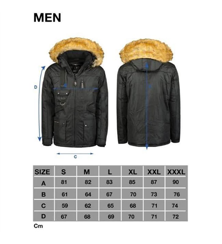 Veste Hiver avec capuche parka Homme Geographical Norway Chirac