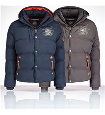 Veste doudoune chaude zippée à capuche Homme Geographical Norway Verveine