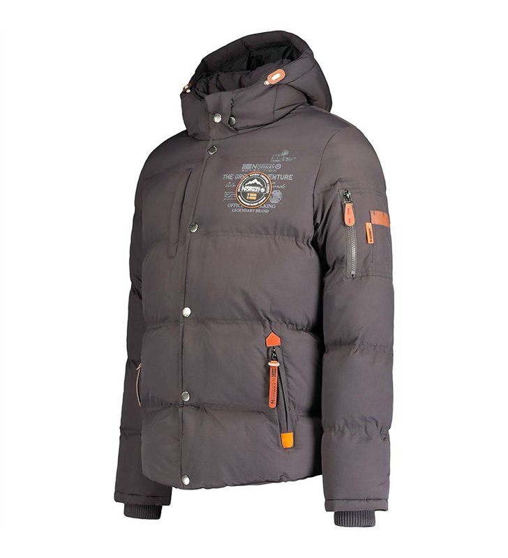 Veste doudoune chaude zippée à capuche Homme Geographical Norway Verveine