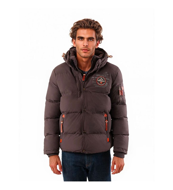 Veste doudoune chaude zippée à capuche Homme Geographical Norway Verveine