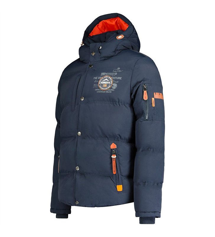 Veste doudoune chaude zippée à capuche Homme Geographical Norway Verveine