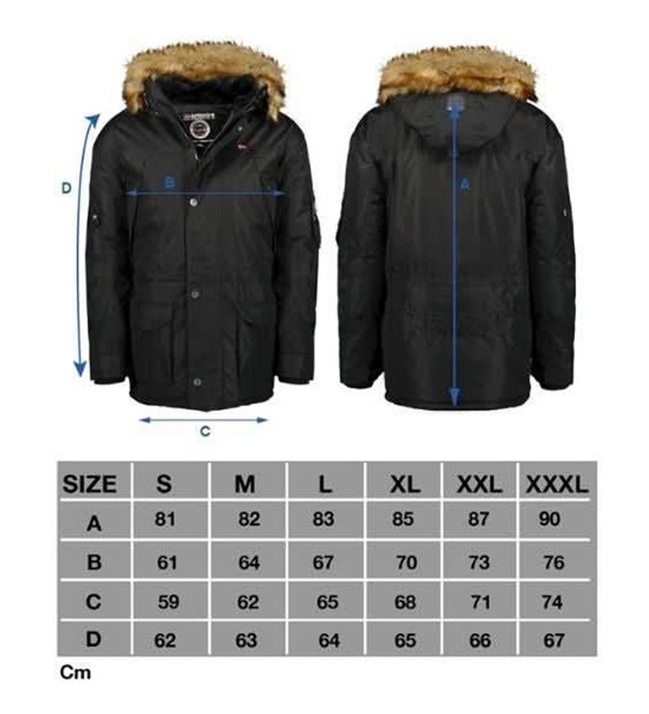 Veste étanche Homme Geographical Norway Parka Hiver Taille S impermeable Abiosaure