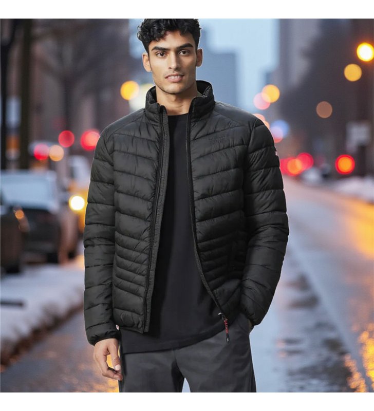 Doudoune matelassée Homme Noir Geographical Norway Damiel Taille L