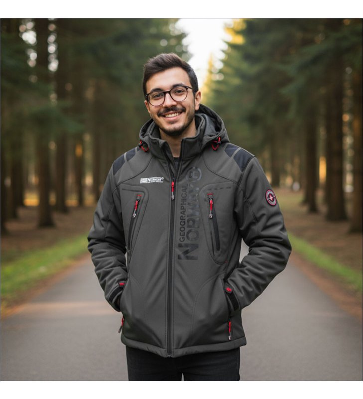 Veste Softshell pour Homme avec capuche Geographical Norway Techno