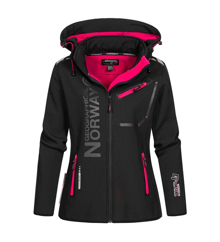 Veste softshell pour Femme Geographical Norway Reine avec capuche détachable