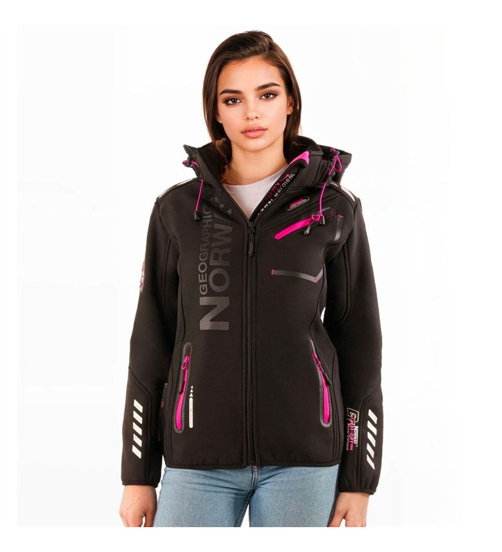 Veste softshell pour Femme Geographical Norway Reine avec capuche détachable