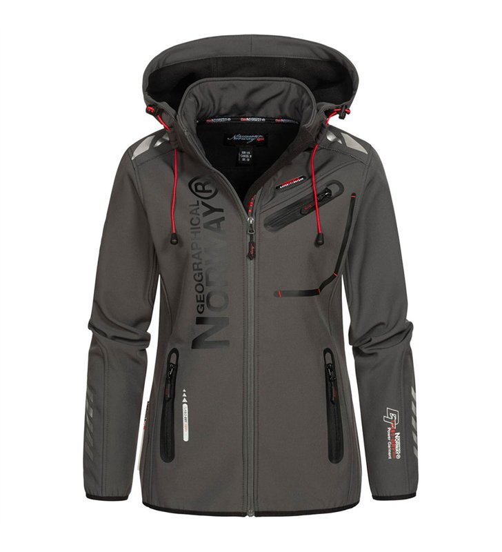 Veste softshell pour Femme Geographical Norway Reine avec capuche détachable