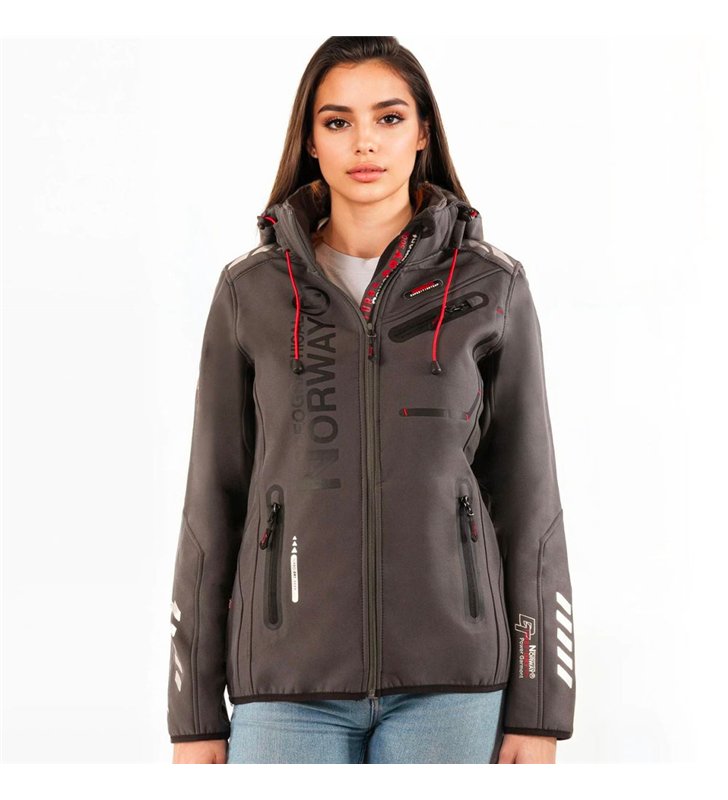 Veste softshell pour Femme Geographical Norway Reine avec capuche détachable