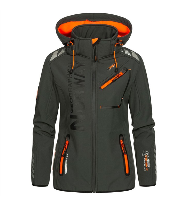 Veste softshell pour Femme Geographical Norway Reine avec capuche détachable