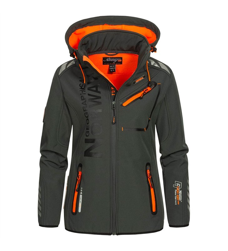 Veste softshell pour Femme Geographical Norway Reine avec capuche détachable