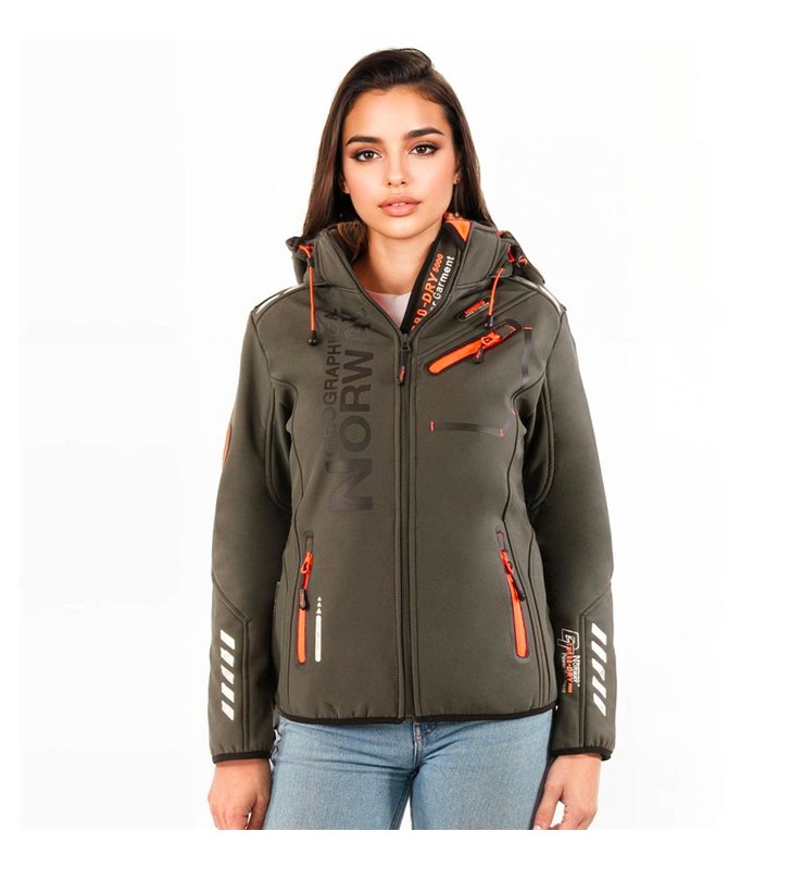 Veste softshell pour Femme Geographical Norway Reine avec capuche détachable