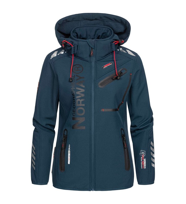 Veste softshell pour Femme Geographical Norway Reine avec capuche détachable