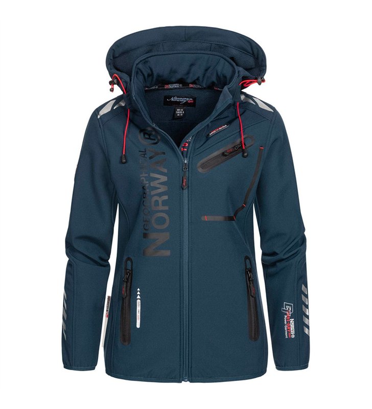 Veste softshell pour Femme Geographical Norway Reine avec capuche détachable