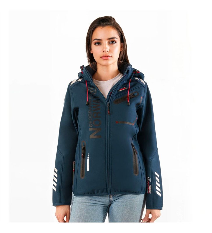 Veste softshell pour Femme Geographical Norway Reine avec capuche détachable