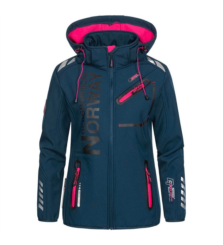 Veste softshell pour Femme Geographical Norway Reine avec capuche détachable