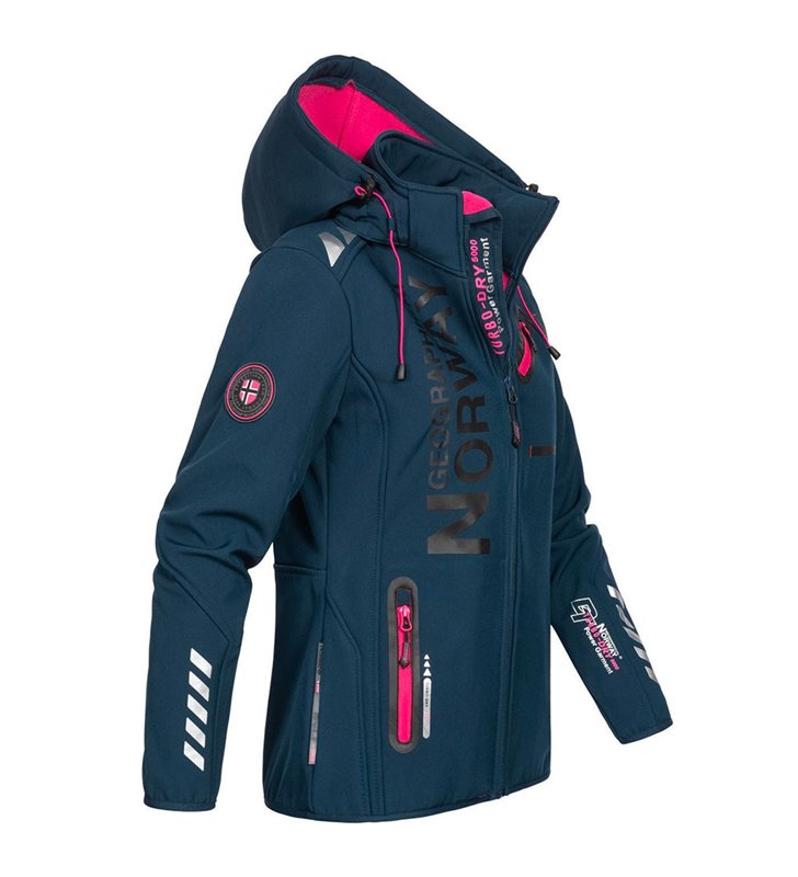 Veste softshell pour Femme Geographical Norway Reine avec capuche détachable