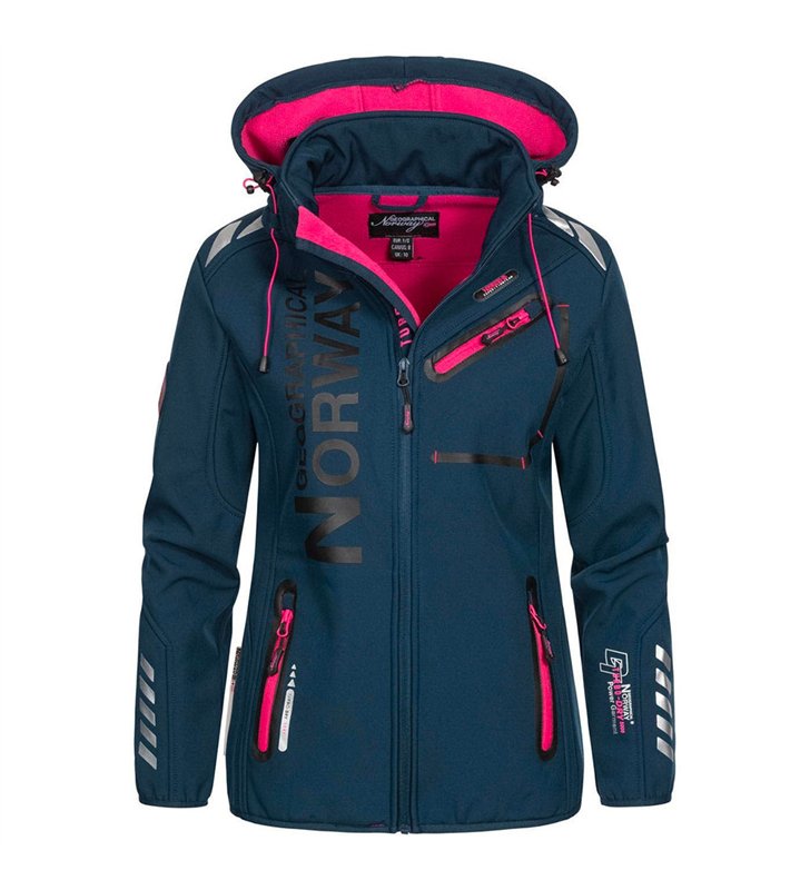 Veste softshell pour Femme Geographical Norway Reine avec capuche détachable