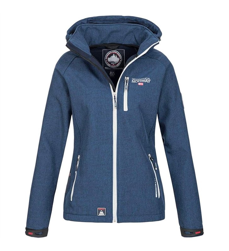 Veste softshell Femme Geographical Norway Tassima avec capuche amovible
