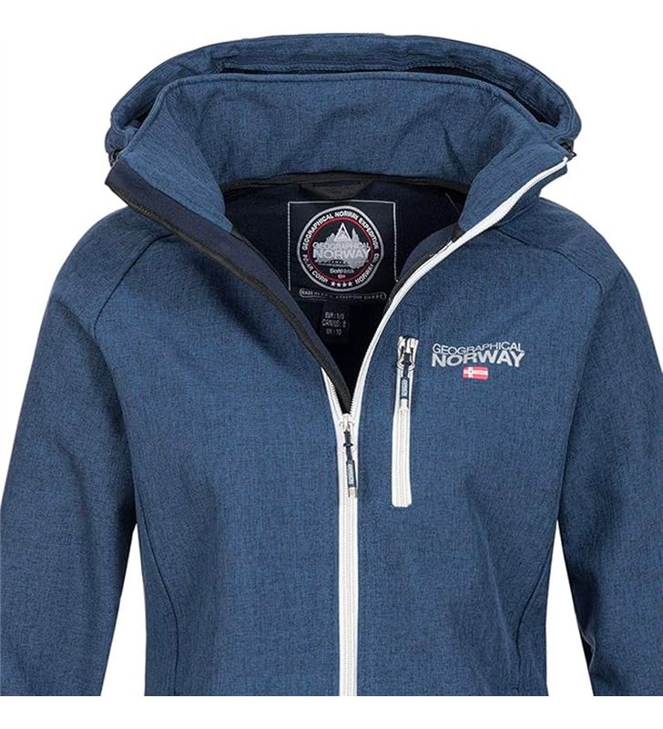 Veste softshell Femme Geographical Norway Tassima avec capuche amovible