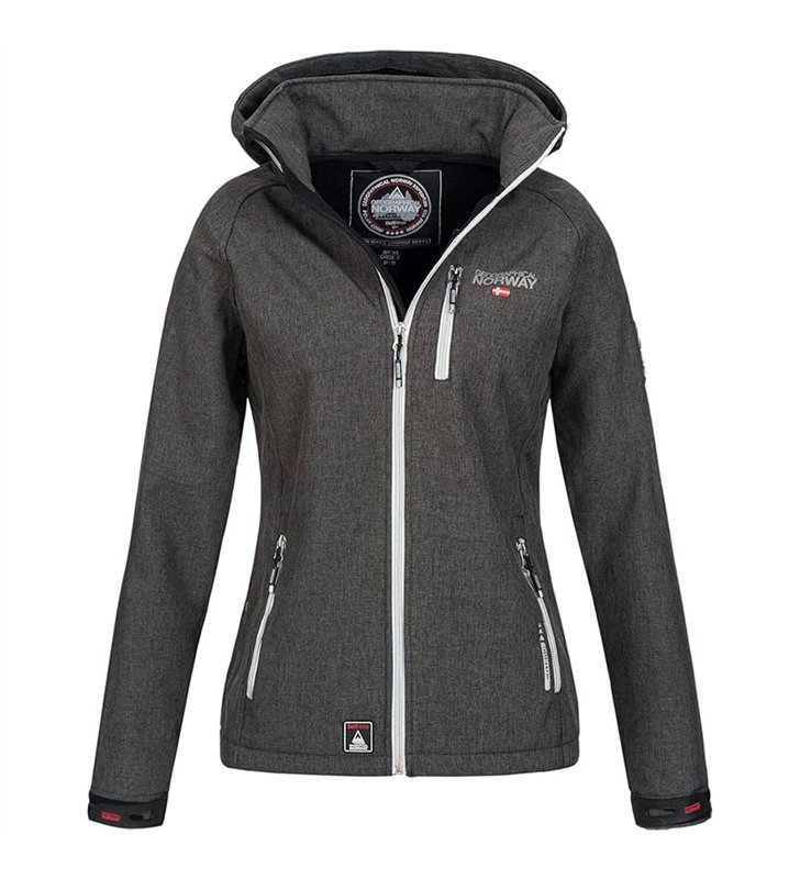Veste softshell Femme Geographical Norway Tassima avec capuche amovible