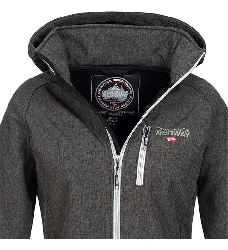 Veste softshell Femme Geographical Norway Tassima avec capuche amovible