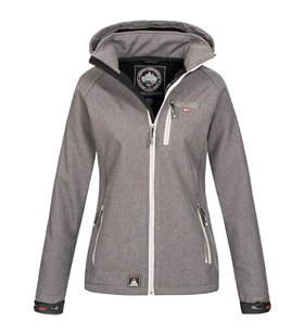 Veste softshell Femme Geographical Norway Tassima avec capuche amovible