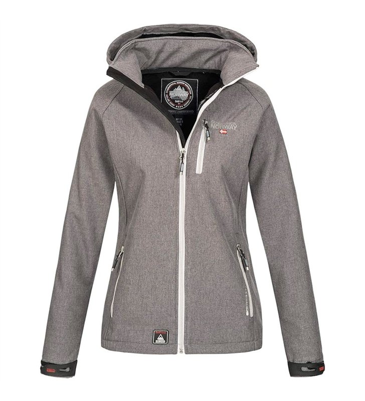 Veste softshell Femme Geographical Norway Tassima avec capuche amovible