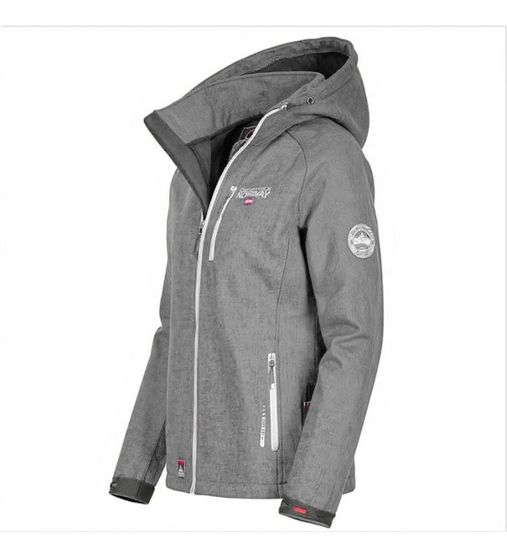 Veste softshell Femme Geographical Norway Tassima avec capuche amovible