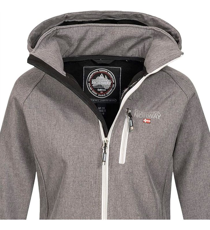Veste softshell Femme Geographical Norway Tassima avec capuche amovible