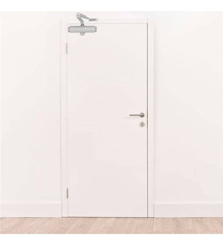 Ferme-porte Bricard Blanc bras compas fermeture automatique jusqu’à 60 kg Force 3